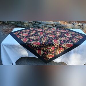 Elegant Table Topper, Heavy Fabric, 52" square, never used